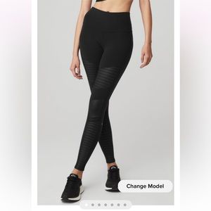 Alo Moto Leggings - black glossy XS